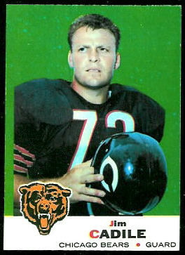 Jim Cadile 1969 Topps football card