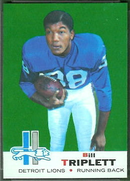 Bill Triplett 1969 Topps football card Bill Triplett 1969 Topps football card
