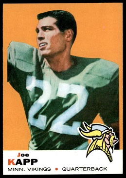 Joe Kapp 1969 Topps football card Joe Kapp 1969 Topps football card