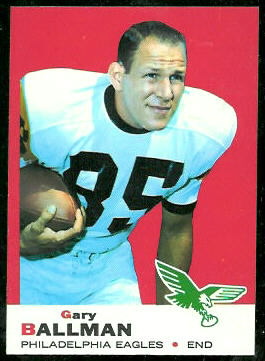 Gary Ballman 1969 Topps football card