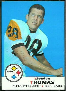 Clendon Thomas 1969 Topps football card