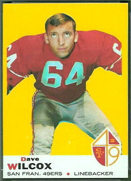 Dave Wilcox 1969 Topps football card Dave Wilcox 1969 Topps football card