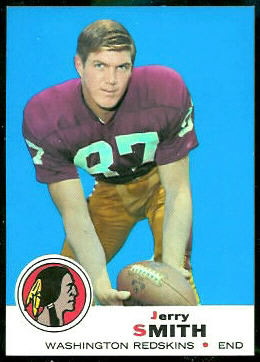 Jerry Smith 1969 Topps football card Jerry Smith 1969 Topps football card