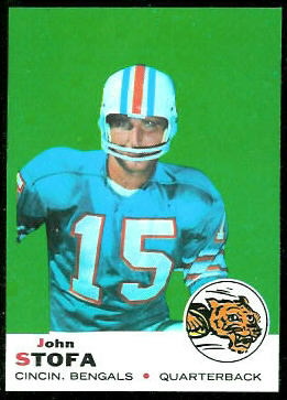 John Stofa 1969 Topps football card