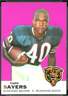 Gale Sayers 1969 Topps football card