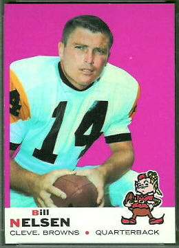 Bill Nelsen 1969 Topps football card