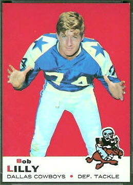 Bob Lilly 1969 Topps football card