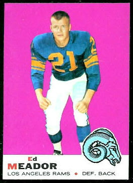 Ed Meador 1969 Topps football card