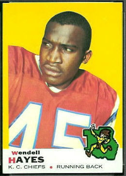 Wendell Hayes 1969 Topps football card