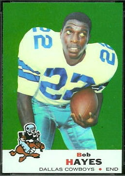 Bob Hayes 1969 Topps football card