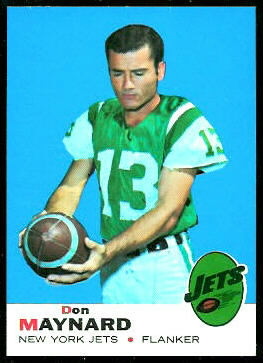 Don Maynard 1969 Topps football card
