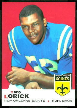 Tony Lorick 1969 Topps football card