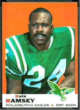 Nate Ramsey 1969 Topps football card