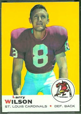 Larry Wilson 1969 Topps football card