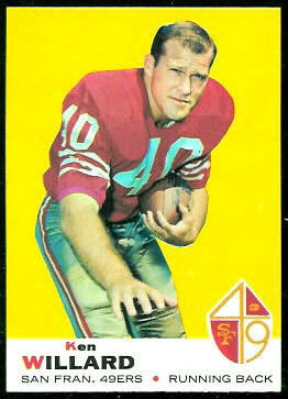 Ken Willard 1969 Topps football card