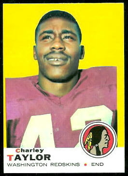 Charley Taylor 1969 Topps football card