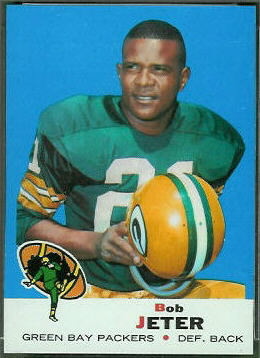Bob Jeter 1969 Topps football card Bob Jeter 1969 Topps football card