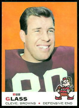 Bill Glass 1969 Topps football card