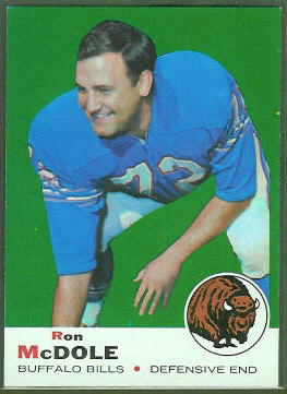 Ron McDole 1969 Topps football card