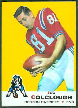 Jim Colclough 1969 Topps football card