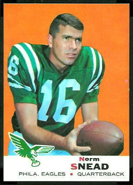 Norm Snead 1969 Topps football card