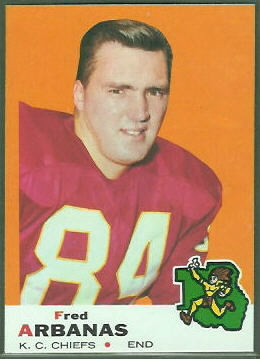 Fred Arbanas 1969 Topps football card