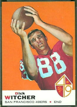 Dick Witcher 1969 Topps football card