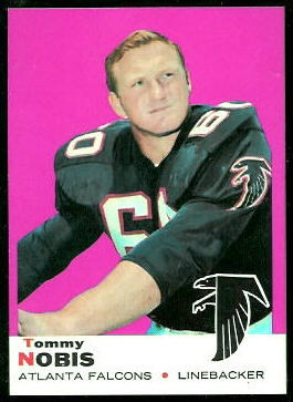 Tommy Nobis 1969 Topps football card