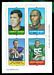 1969 Topps 4-in-1 Charlie Durkee, Clifton McNeil, Fran Tarkenton, Maxie Baughan