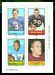 1969 Topps 4-in-1 Pete Gogolak, Ron Bull, Willie Richardson, Chuck LaTourette