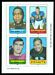 1969 Topps 4-in-1 Leroy Kelly, Ed Meador, Ray Ogden, Bart Starr