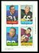 1969 Topps 4-in-1 Jim Lindsey, Ray Nitschke, Bob Vogel, Rickie Harris