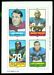 1969 Topps 4-in-1 Larry Stallings, Roosevelt Taylor, Bob Brown, Jim Gibbons