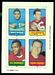 1969 Topps 4-in-1 Walt Suggs, Len Dawson, Al Denson, Sherrill Headrick