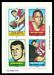 1969 Topps 4-in-1 Tom Beer, Jim Colclough, Steve DeLong, Miller Farr