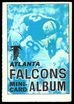 Atlanta Falcons 1969 Topps Mini-Card Albums football card