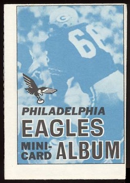 Philadelphia Eagles 1969 Topps Mini-Card Albums football card Philadelphia Eagles 1969 Topps Mini-Card Albums football card