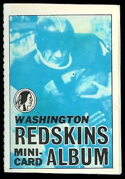 Washington Redskins 1969 Topps Mini-Card Albums football card Washington Redskins 1969 Topps Mini-Card Albums football card