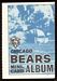 1969 Topps Mini-Card Albums Chicago Bears