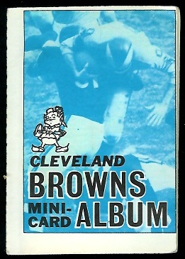 Cleveland Browns 1969 Topps Mini-Card Albums football card