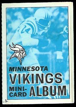 Minnesota Vikings 1969 Topps Mini-Card Albums football card