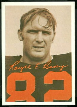 Royce Berry 1969 Tresler Comet Bengals football card