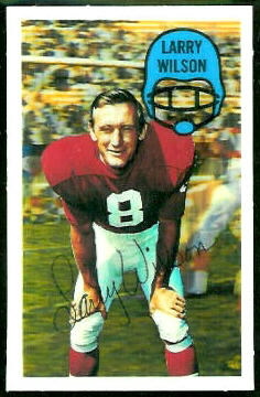 Larry Wilson 1970 Kelloggs football card