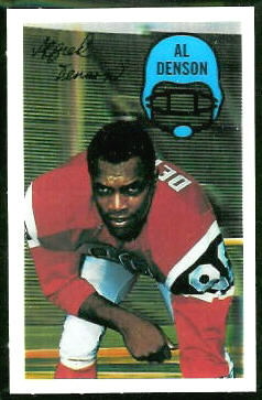 Al Denson 1970 Kelloggs football card
