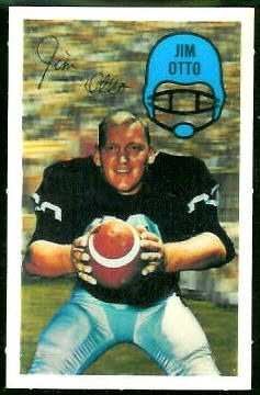 Jim Otto 1970 Kelloggs football card