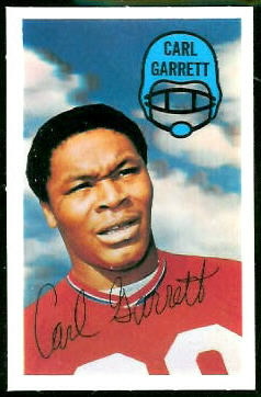 Carl Garrett 1970 Kelloggs football card