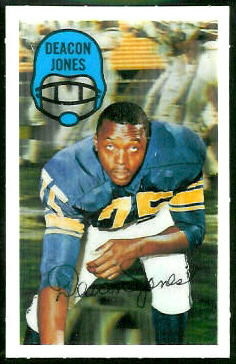 Deacon Jones 1970 Kelloggs football card