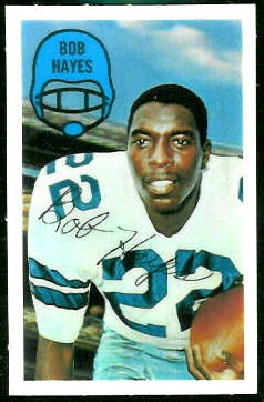 Bob Hayes 1970 Kelloggs football card