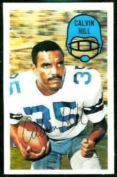 Calvin Hill 1970 Kelloggs football card