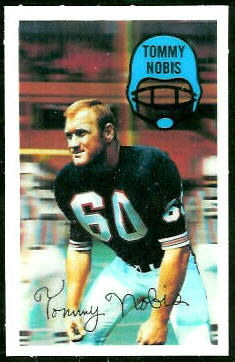 Tommy Nobis 1970 Kelloggs football card